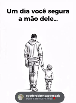 Um dia você segura a mão dele