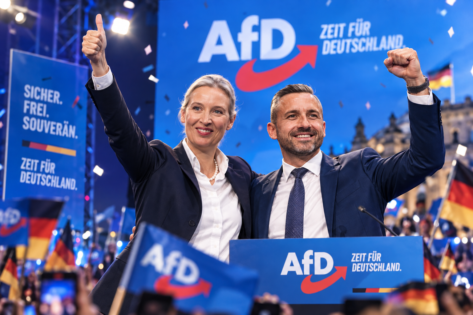Alice Weidel e Ulrich Siegmund