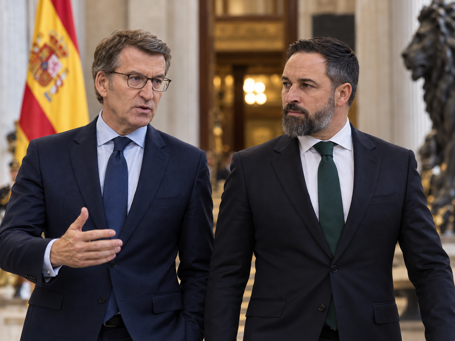 Lideranças do Partido Popular e do Vox em Espanha